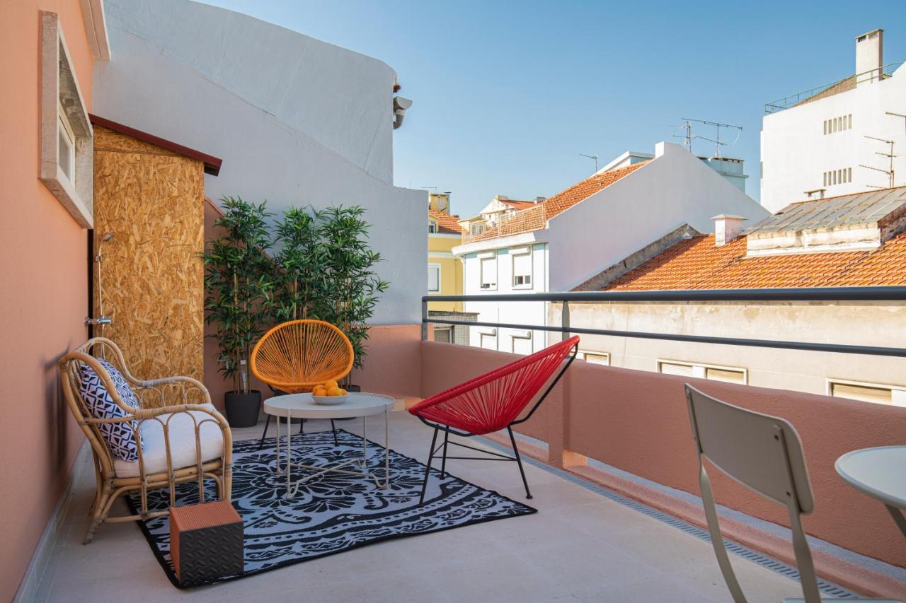 Lovelystay - Sunny 1Bdr Apartment W/Terrace Lisboa Kültér fotó